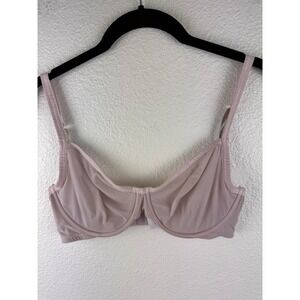 Calvin Klein Sheer Marquisette Unlined Demi Bra 34D Light Nude Everyday Lingerie